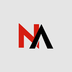 Vector graphic of NA monogram logo. This vector is perfect for company logos and t-shirt designs, wallpaper, business decoration and branding etc.  © Romi