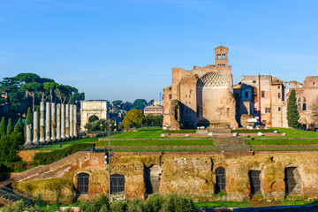 Temple of Venus and Roma in Roman Forum, Rome, Italy