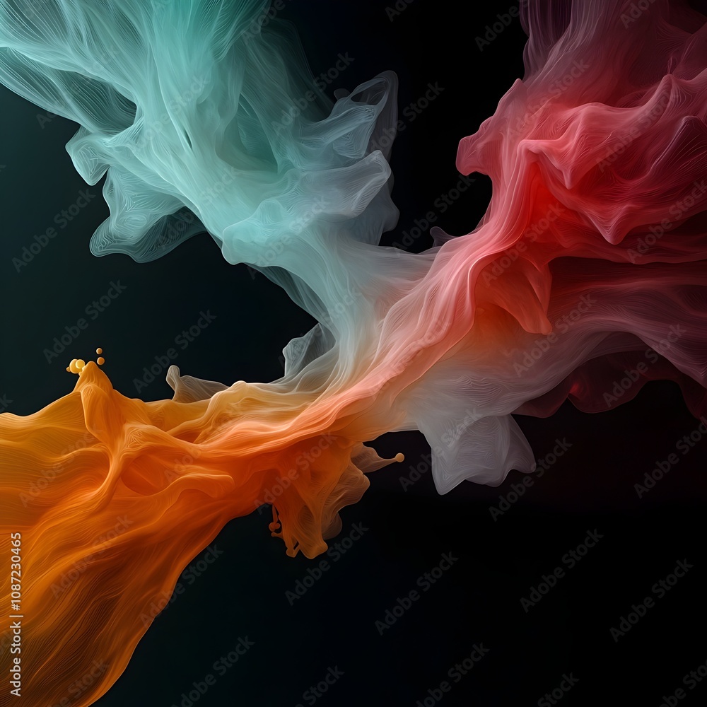 Aufkleber captivating molecular mosaic a mesmerizing display of intricate subatomic structures iridescent chem