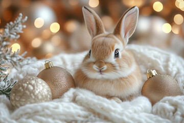 Xmas bunny; bockey