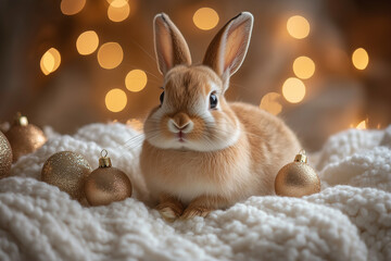 Xmas bunny; bockey