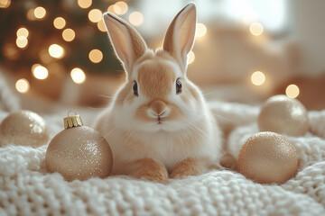 Xmas bunny; bockey
