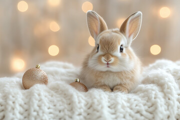 Xmas bunny; bockey