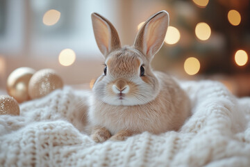 Xmas bunny; bockey
