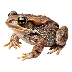 Naklejka premium Frog against transparent background for nature-related content, educational graphics, or wildlife visuals