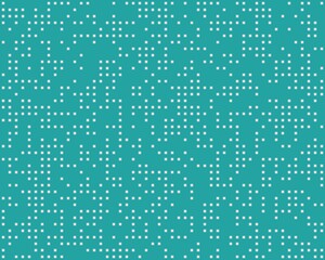 a pattern of small white squares scattered uniformly across a dark cyan background. The style is minimalist and could work well for backgrounds, wallpapers, or as a subtle digital 