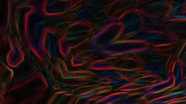 Electric Dreams cape, abstract background full, Vibrant Energi Lines