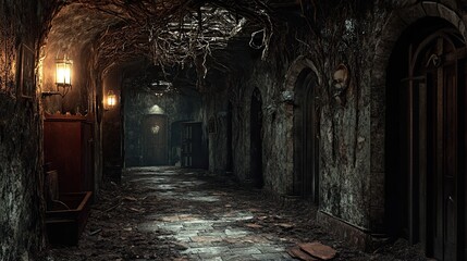 Fototapeta premium Sinister Fairyland Interior