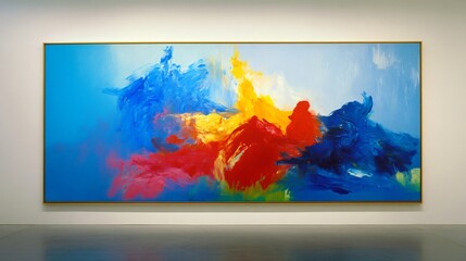 Abstract Expressionist Painting: A Symphony of Color and Emotion | Large-Scale Canvas Art