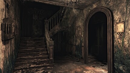 Fototapeta premium Sinister Fairyland Interior