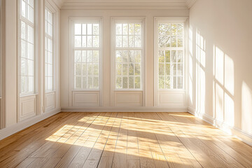 Sunlit Serenity A High Key Room Background Perfect for Portrait Photography