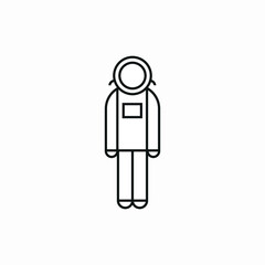astronaut space spacesuit icon vector
