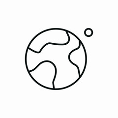 planet flag icon vector sign
