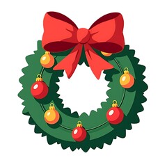 christmas wreath with bells