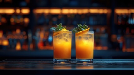 Innovative mixologist creations and garnished presentations trendy bars visual art chic atmosphere unique cocktail concepts for stunning experiences