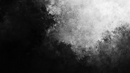 an abstract design featuring a textured backdrop of black, gray, and white gradients, emphasizing a grainy effect that creates depth and visual interest, suitable for a modern poster or cover
