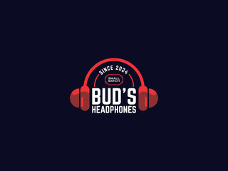 Fototapeta premium Headphones Logo Design