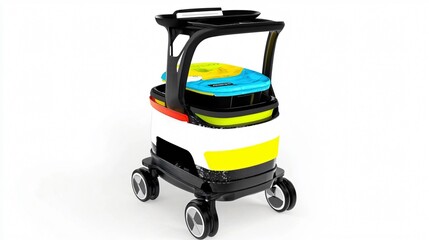 Modern Autonomous Delivery Robot: Streamlined Design, Advanced Technology, and Efficient Logistics for Seamless Operations in the Digital Age