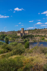 Templar castle of Almourol located in an isle in the middle of the Tagus river
