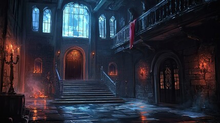 Obraz premium Spooky Castle 