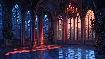 Fototapeta premium Spooky Castle 