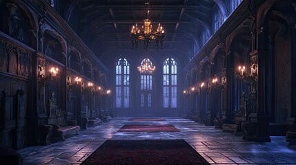 Fototapeta premium Spooky Castle 