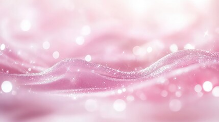 A soft pink sparkling background, filled with gentle glimmers and a smooth gradient, for a delicate and serene look.