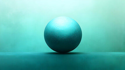 Teal Sphere 3D Render