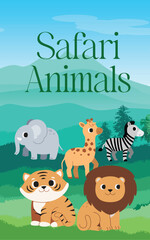 Safari Illustration Children's Book Cover