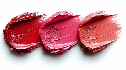 Three Lipstick Swatch Colors - Illustration