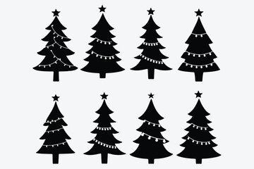 Christmas tree vector illustration design