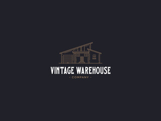 Fototapeta premium Vintage Warehouse Logo