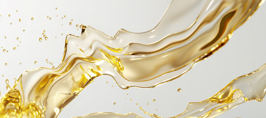 Fototapeta premium oil water wave splash background, liquid 19