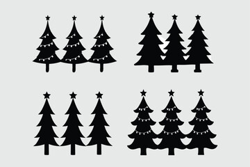 Christmas tree vector illustration design