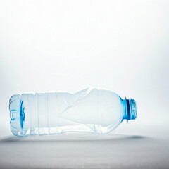 plastic bottle on white background