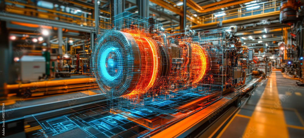 Aufkleber industrial operations digital twin for real-time monitoring and optimization