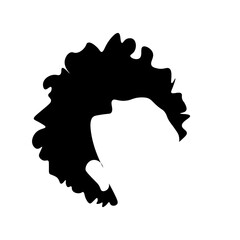 Afro woman hair