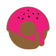 donut with chocolate