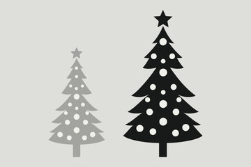 Christmas tree vector illustration