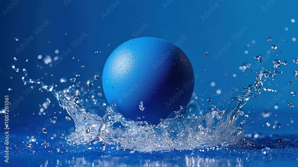 Poster a rubber ball bounces back after being compressed, demonstrating the elasticity of the material and 