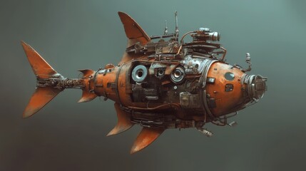 Steampunk Fish Submarine