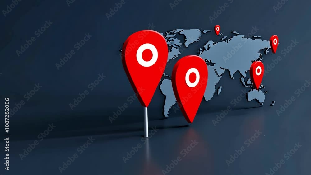 Poster website traffic metrics with global audience map.