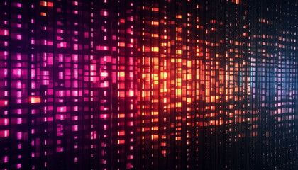 Naklejka premium LED Light Grid Pattern