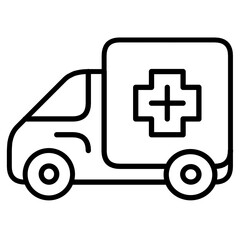 vehicle icon an ambulance