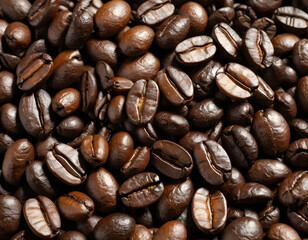 Fototapeta premium Coffee is a rich, aromatic beverage made from roasted coffee beans, the seeds of the Coffea plant. Known for its diverse flavor profiles