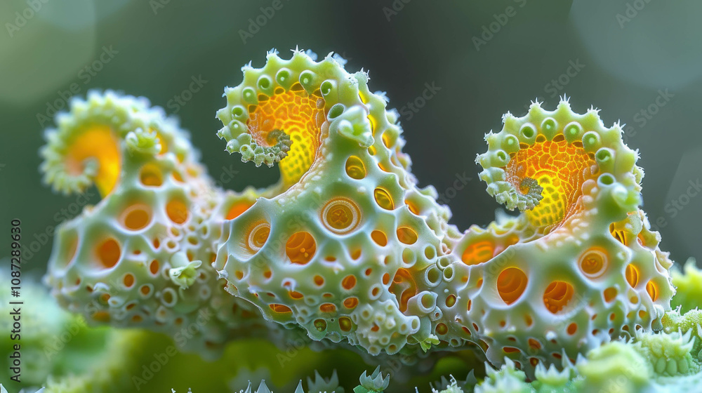 Poster a colorful, abstract flower with many small, round petals. the flower is made up of different colors