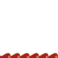 Obraz premium Chinese Wave Ornament