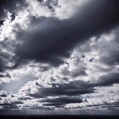 Obraz premium A high-resolution ultrarealistic image that showcases a dark, textured background with subtle gradients. This digital artwork features an abstract composition, with shades of black and gray blending s