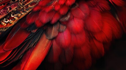 Fototapeta premium Exquisite Bird Close-Up, Vibrant Plumage, Natural Beauty