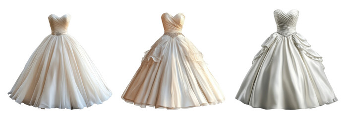 Elegant Wedding Dresses on Display